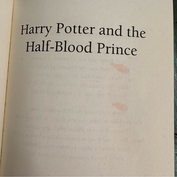 Harry Potter and the Half-Blood Prince UK First Edition 2005 Rare Misprint - Picture 6 of 13